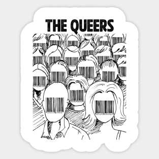 Barcode face The Queers Sticker